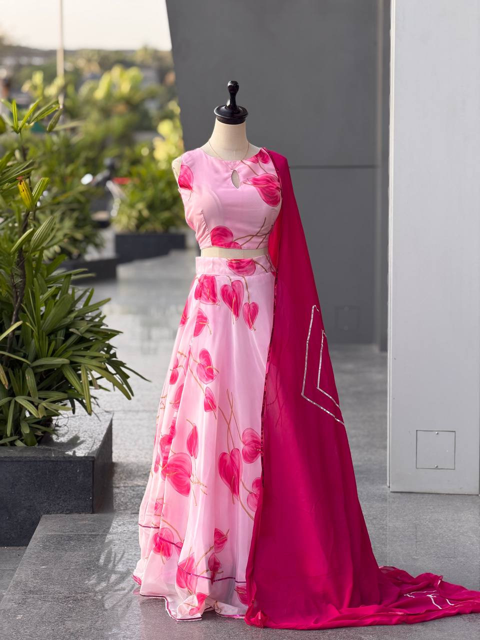 Fully Stitched Designer Lehenga Choli with Dupatta (8 Meter Flair)