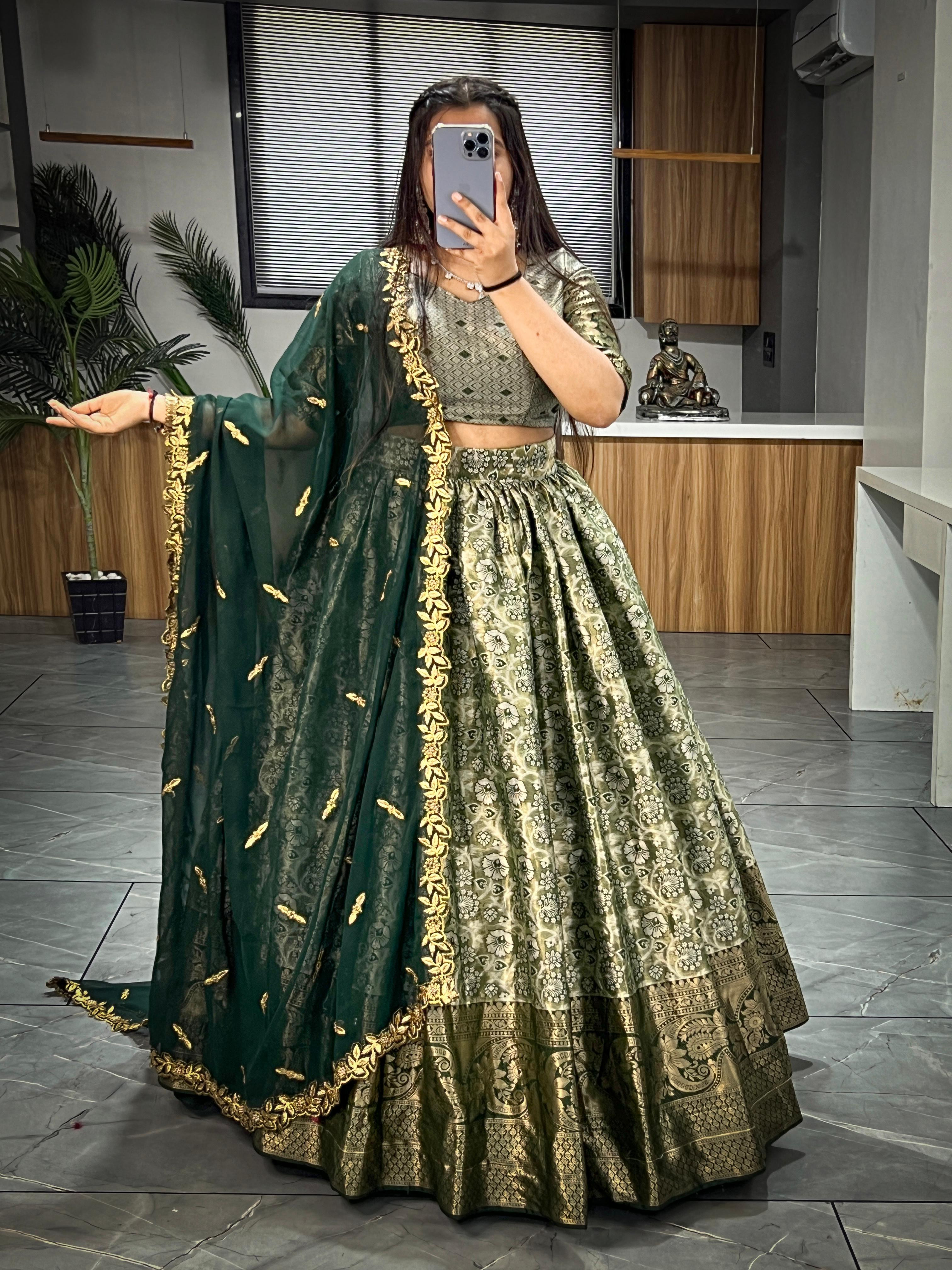 Silk chaniya choli set for women