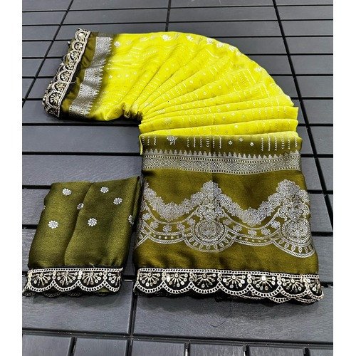 Beautiful Print bandhej saree For Women