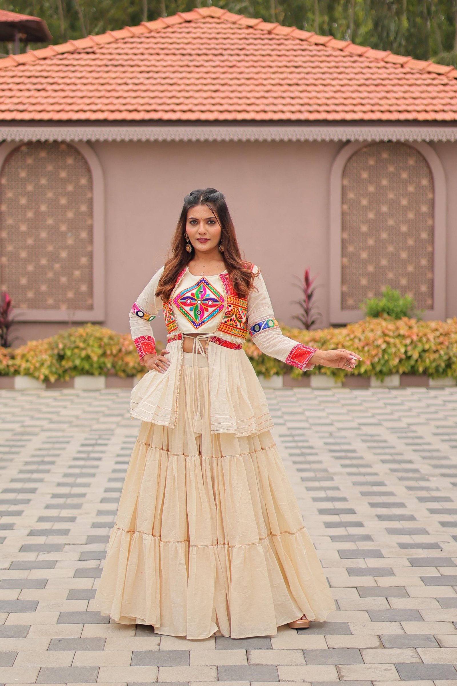 Navratri Special Gamathi Work Lehenga choli For Women