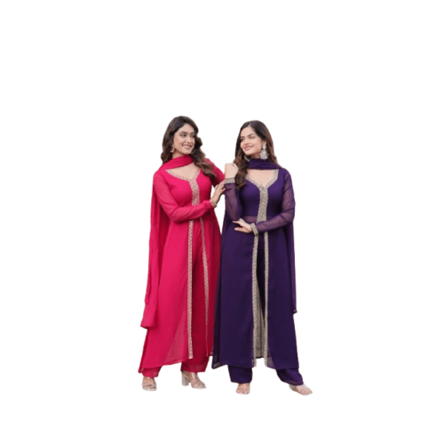 Kurti with pant and duppta
