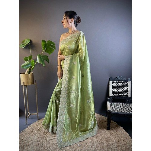 WOMEN EMBRIODERY SAREE FOR WEDDING