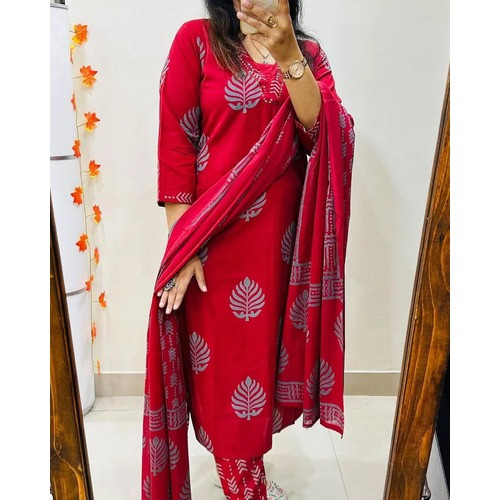 Festive Designer Wear Style Kurti Pattern Pant With Duppta Set