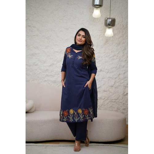 Beautyfull New Branded Kurta Pant With Dupatta Set For Women