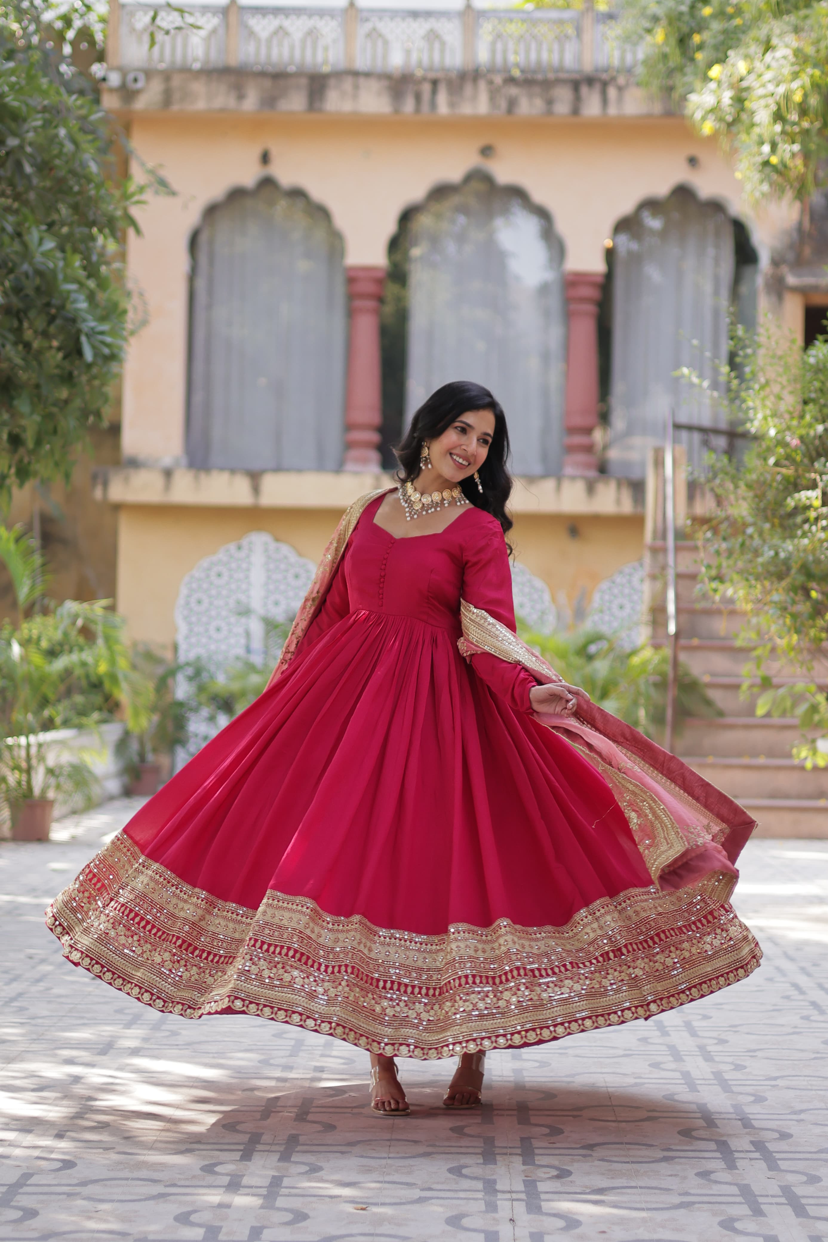 BEAUTYFULL GOWN-WITH-DUPATTA COLLECTIONS FOR WOMEN