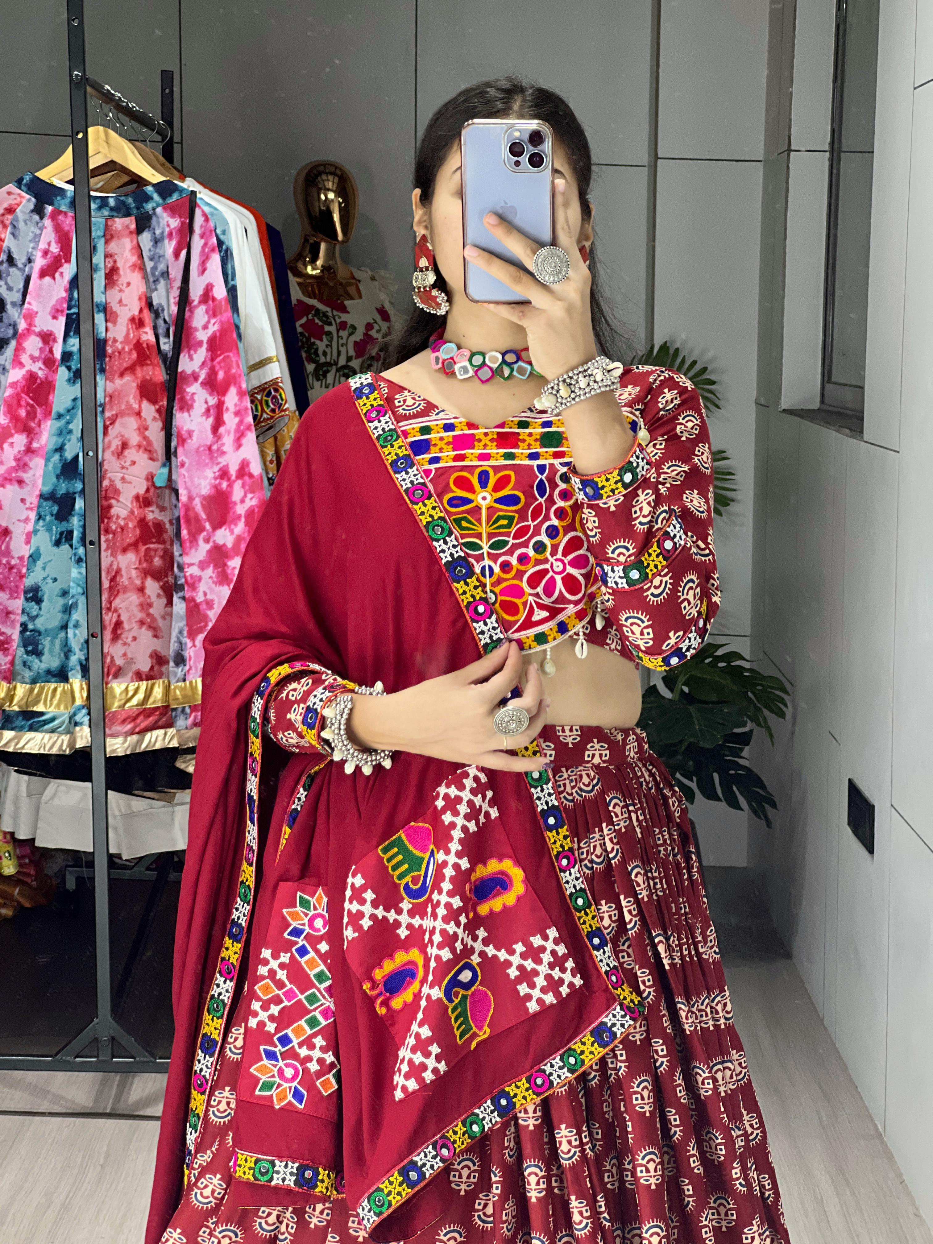 Traditional Ajarakh Prints Chaniya Choli