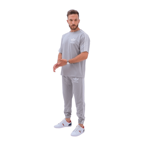 Premium Stretchable Cotton Tracksuit for Men – T-Shirt & Lower Co-ord Set | Half Sleeves | Zip Pockets