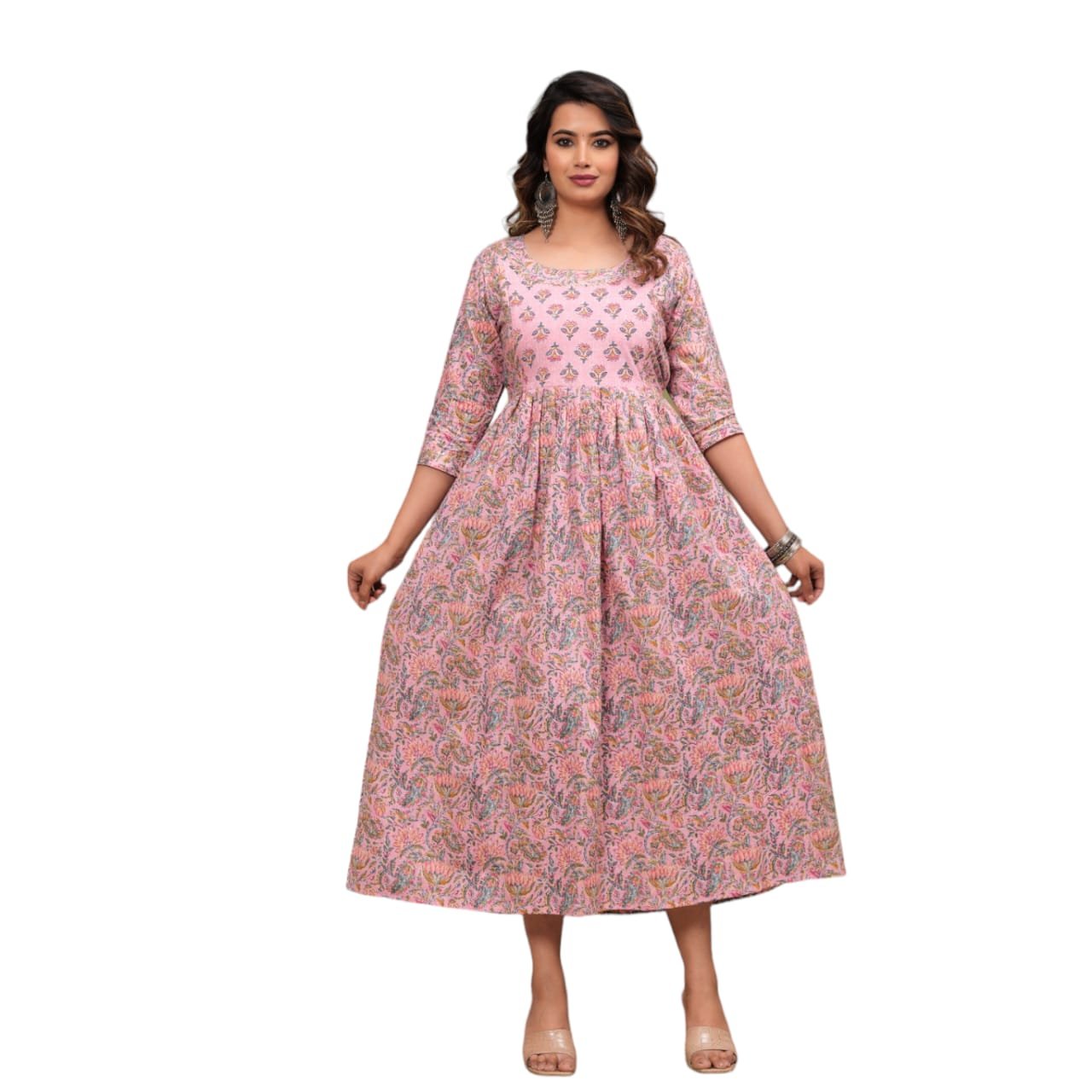 Latest Printed Anarkali Gown