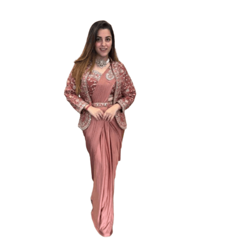 One More Super Hit Ready To Wear Saree With Jacket Saree Design Launch