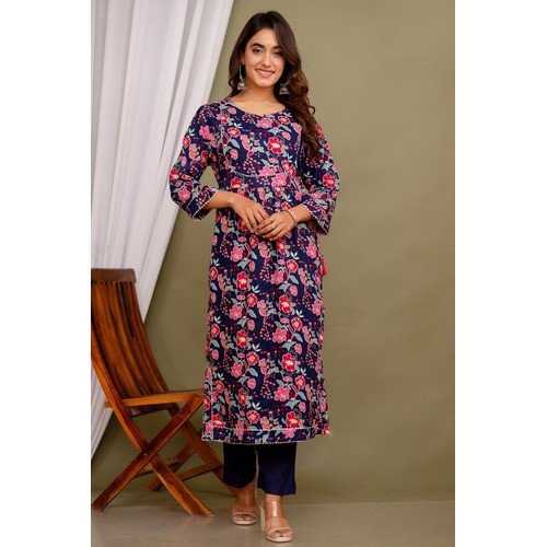 Stylish Printed  Kurti with Matching Pants For Women