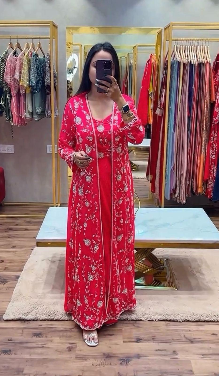 WOMEN READY TO WEAR SAREE WITH PLEATS