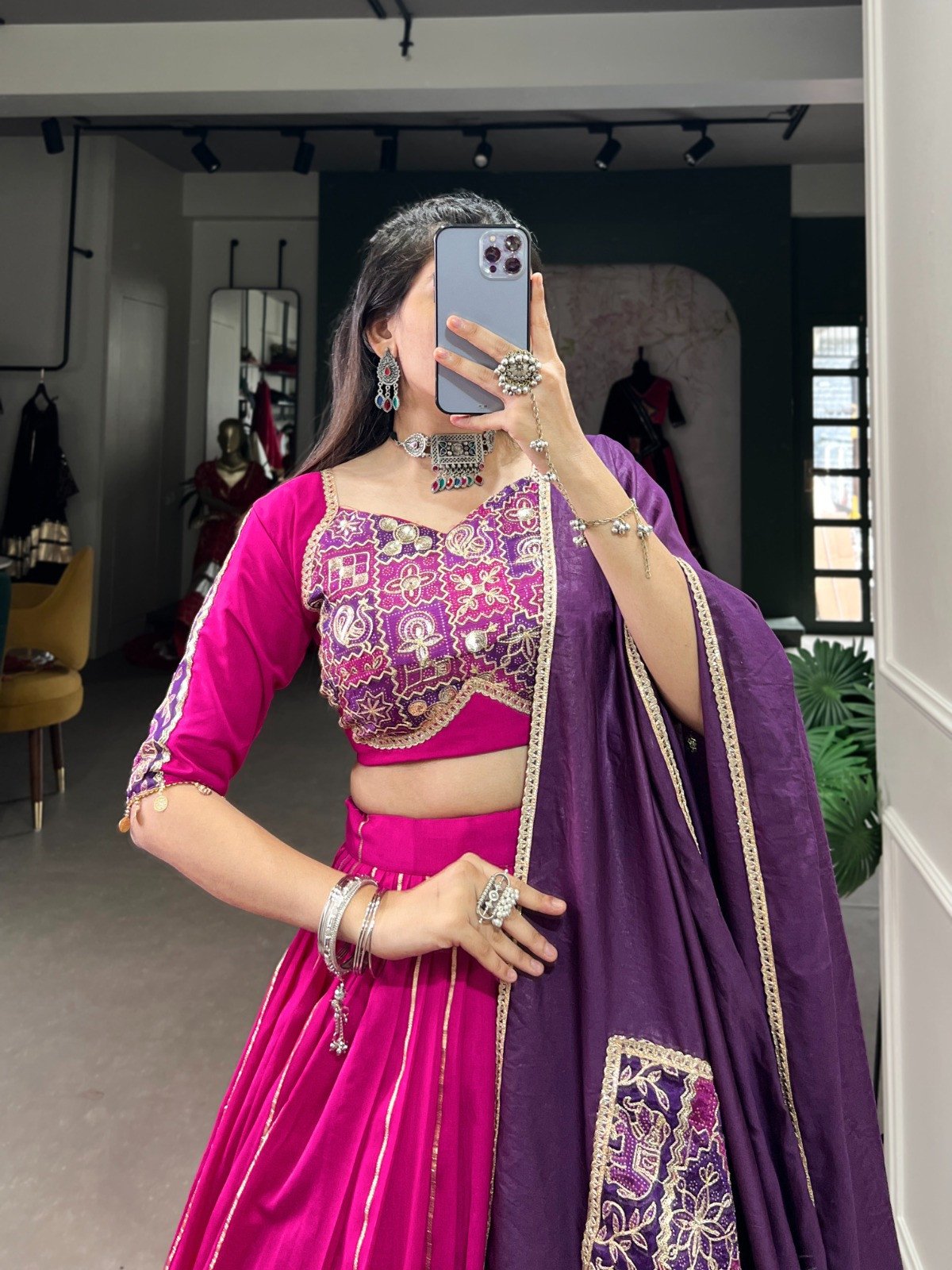 Navratri nights in Chanderi style