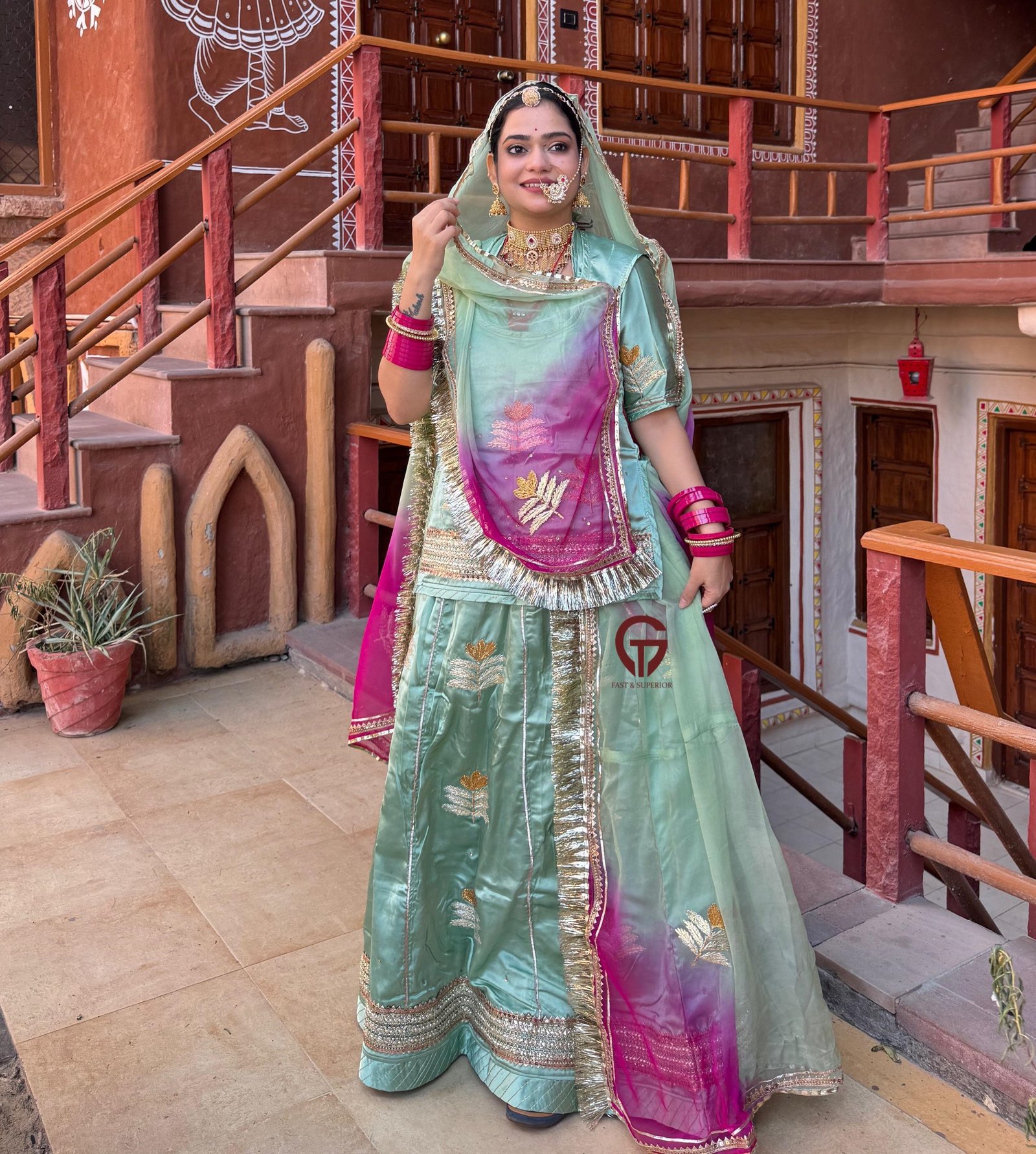 New gota patti rajputi poshak for women