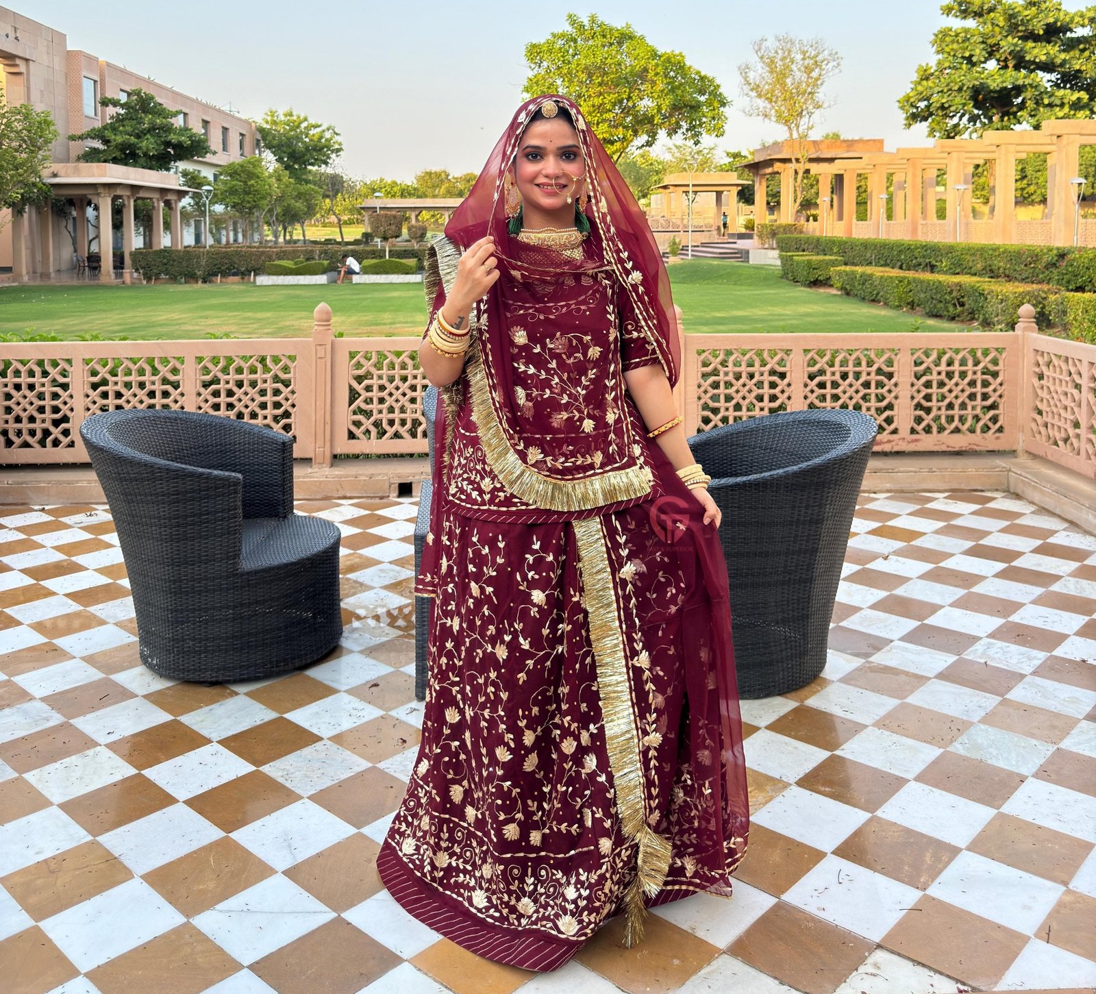 Full Heavy Humrahi Pure Rajasthani Poshak