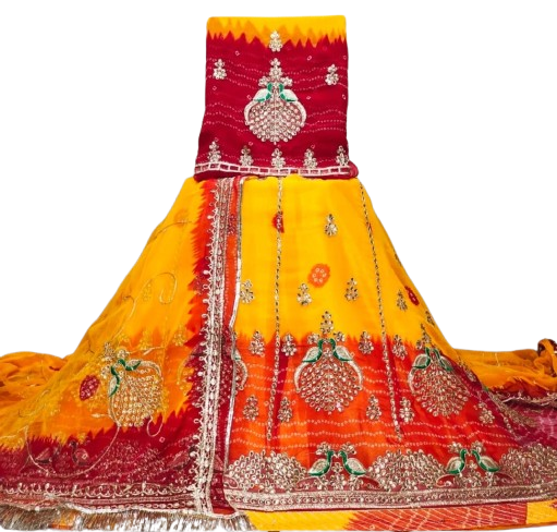 Royal Georgette Piliya  Rajputi  Poshak