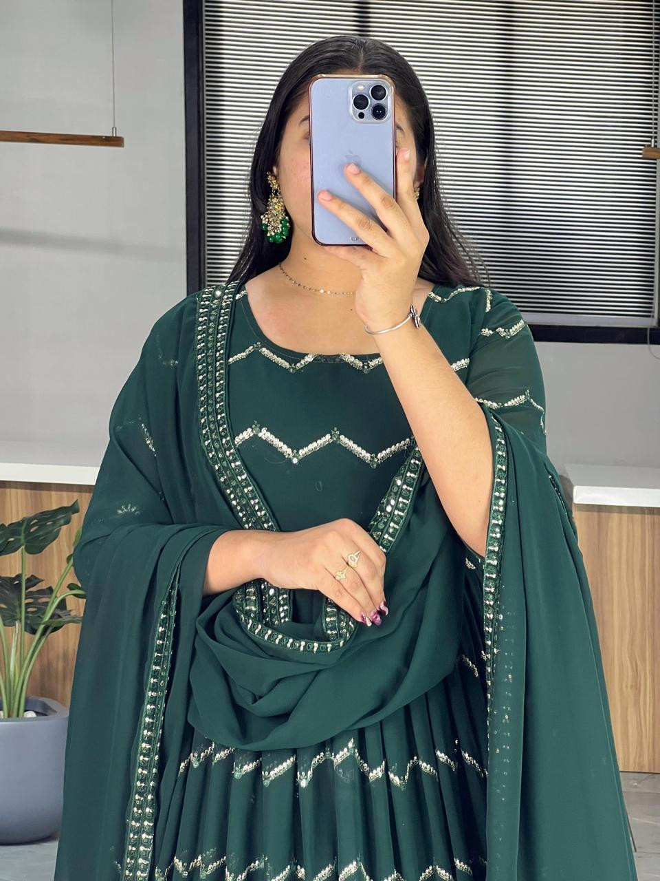 Fashion gown with duptta for women