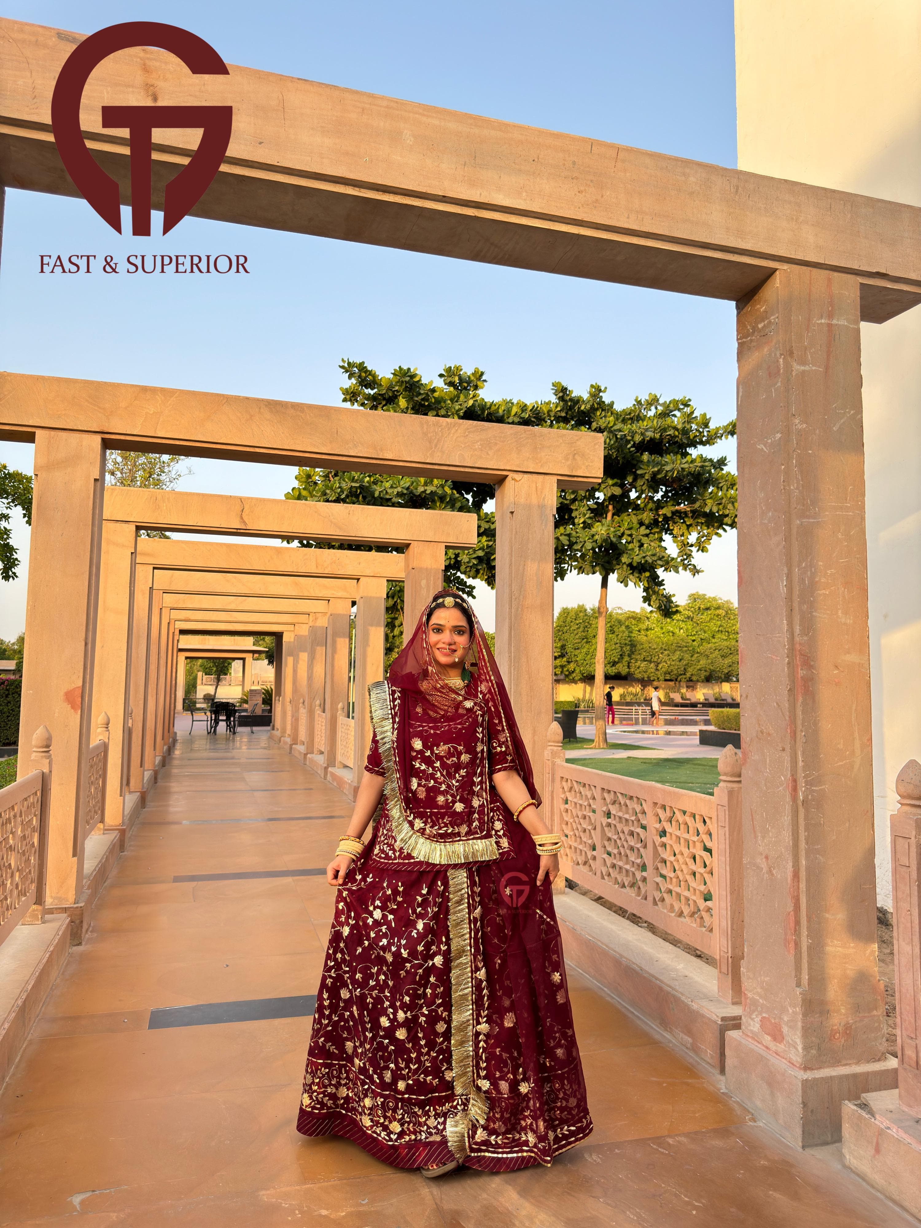 Full Heavy Humrahi Pure Rajasthani Poshak