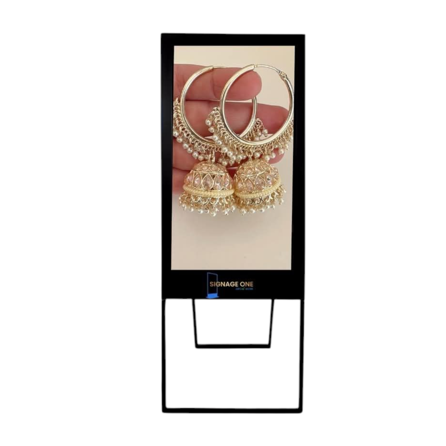 43” A-Type Digital Standee – 4K LED Display, Android, WiFi | 1-Year Warranty