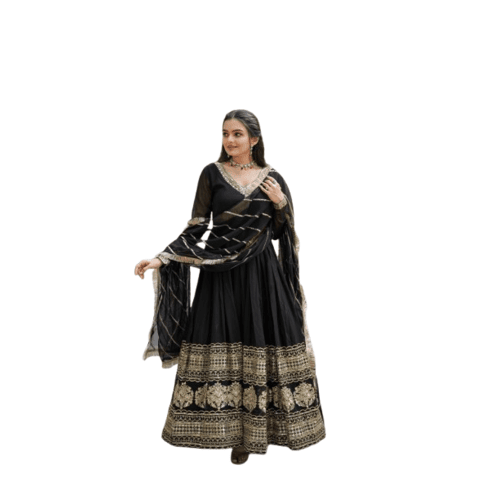 Gown anarkali suit with duptta for women