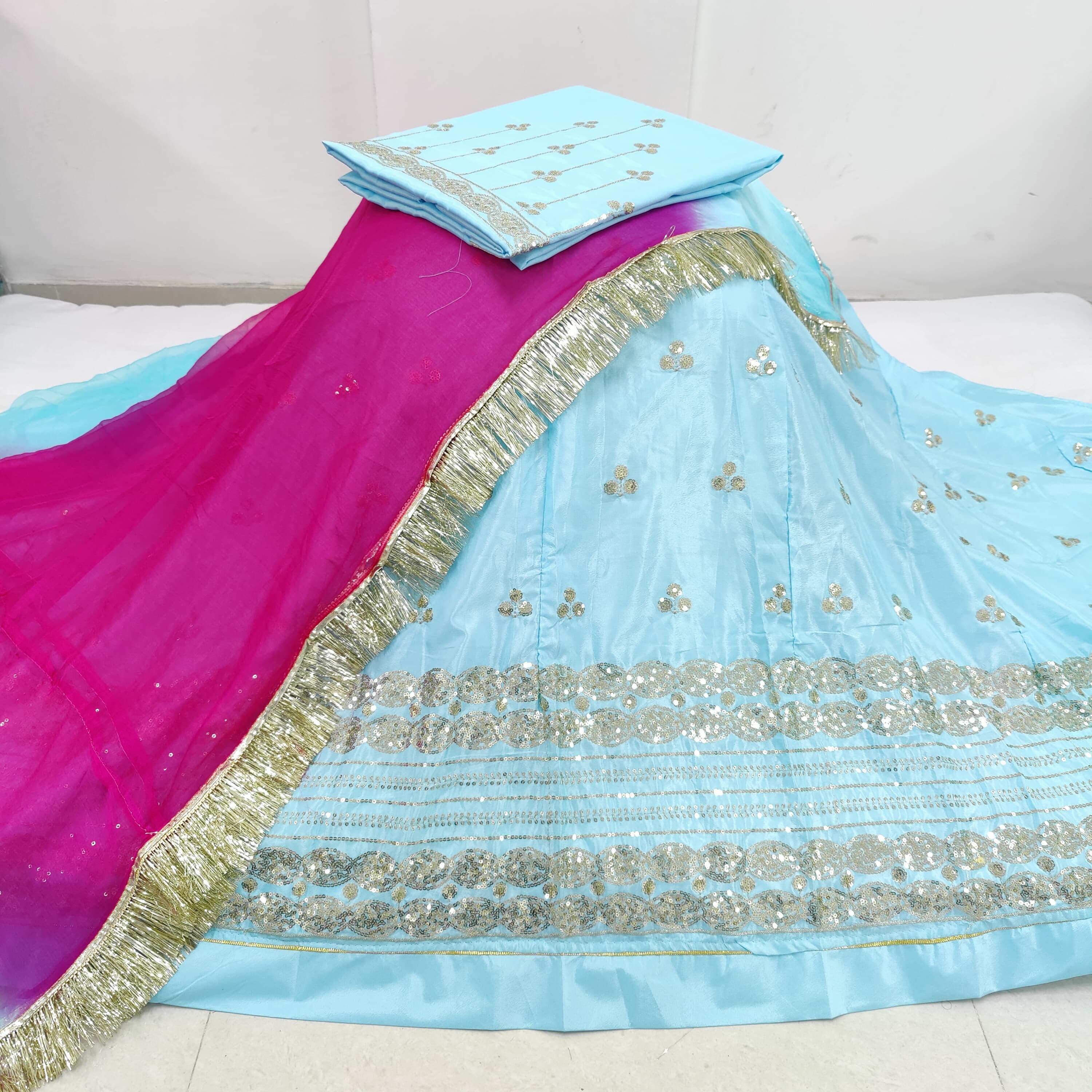Heavy Crep Rajputi Dress