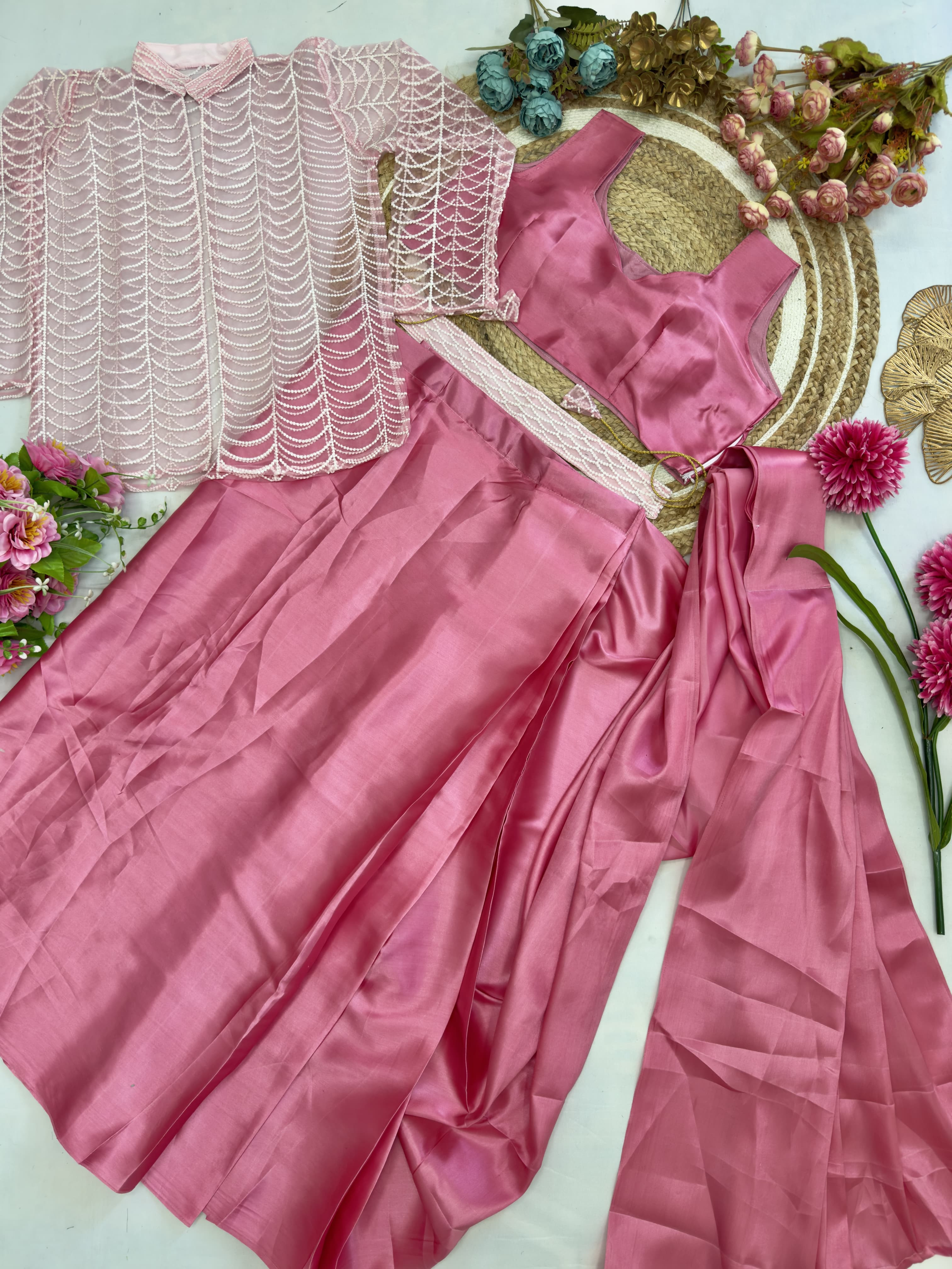 One More Super Hit Ready To Wear Saree With Jacket Saree Design