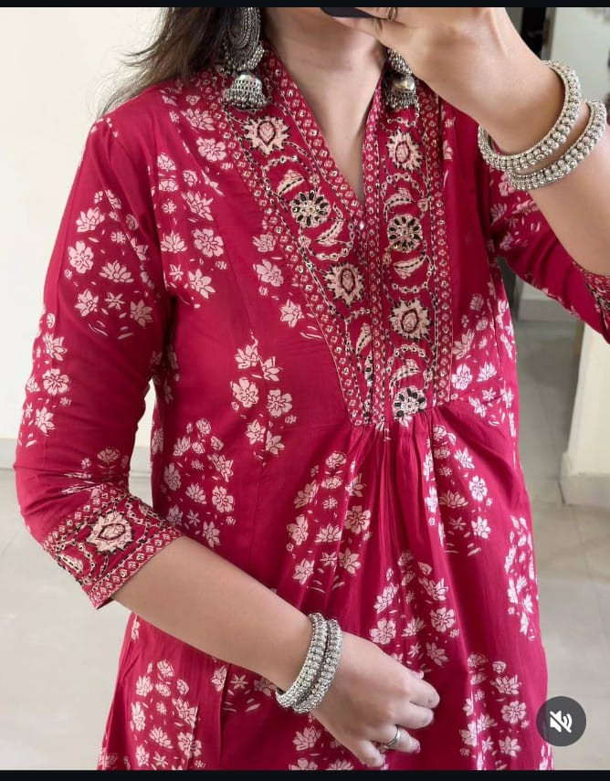 Vibrant Summer-Ready A-Line Pant Set with Matching Dupatta