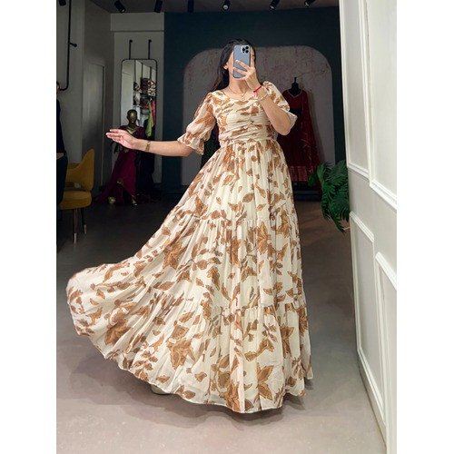 Beautyfull Printed Gown Collection For Women