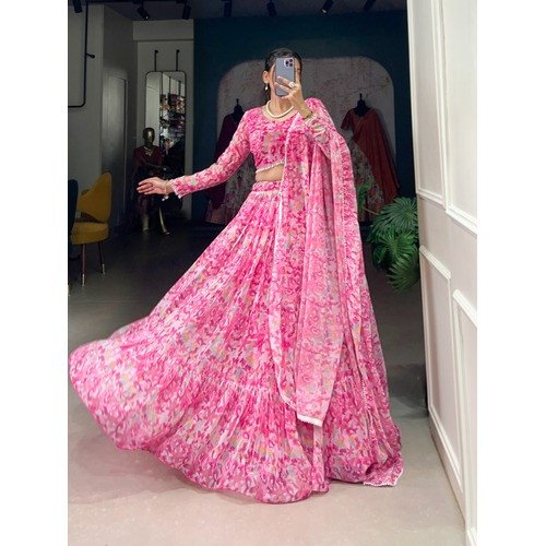 Elegant Printed Lehenga Set for Women
