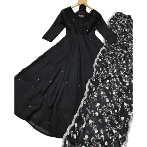 Maxi gown with duptta for women
