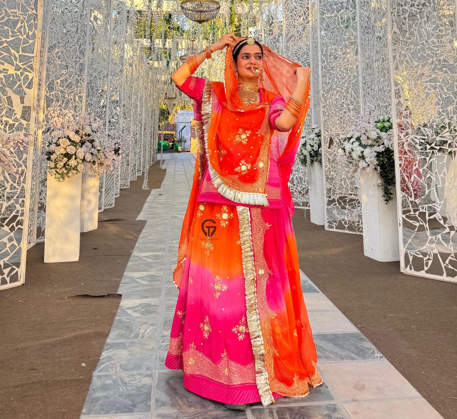 Royal rajwadi look rajputi poshak for women