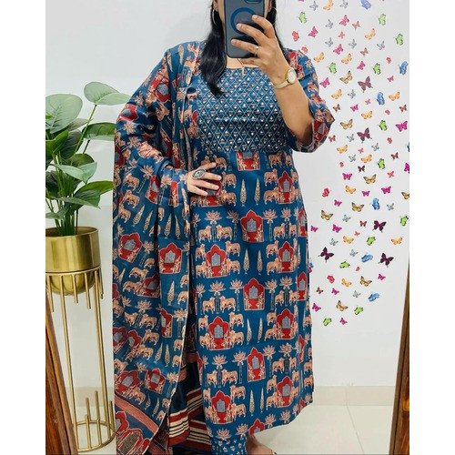 Kurta Pant With Dupatta  Set For Women