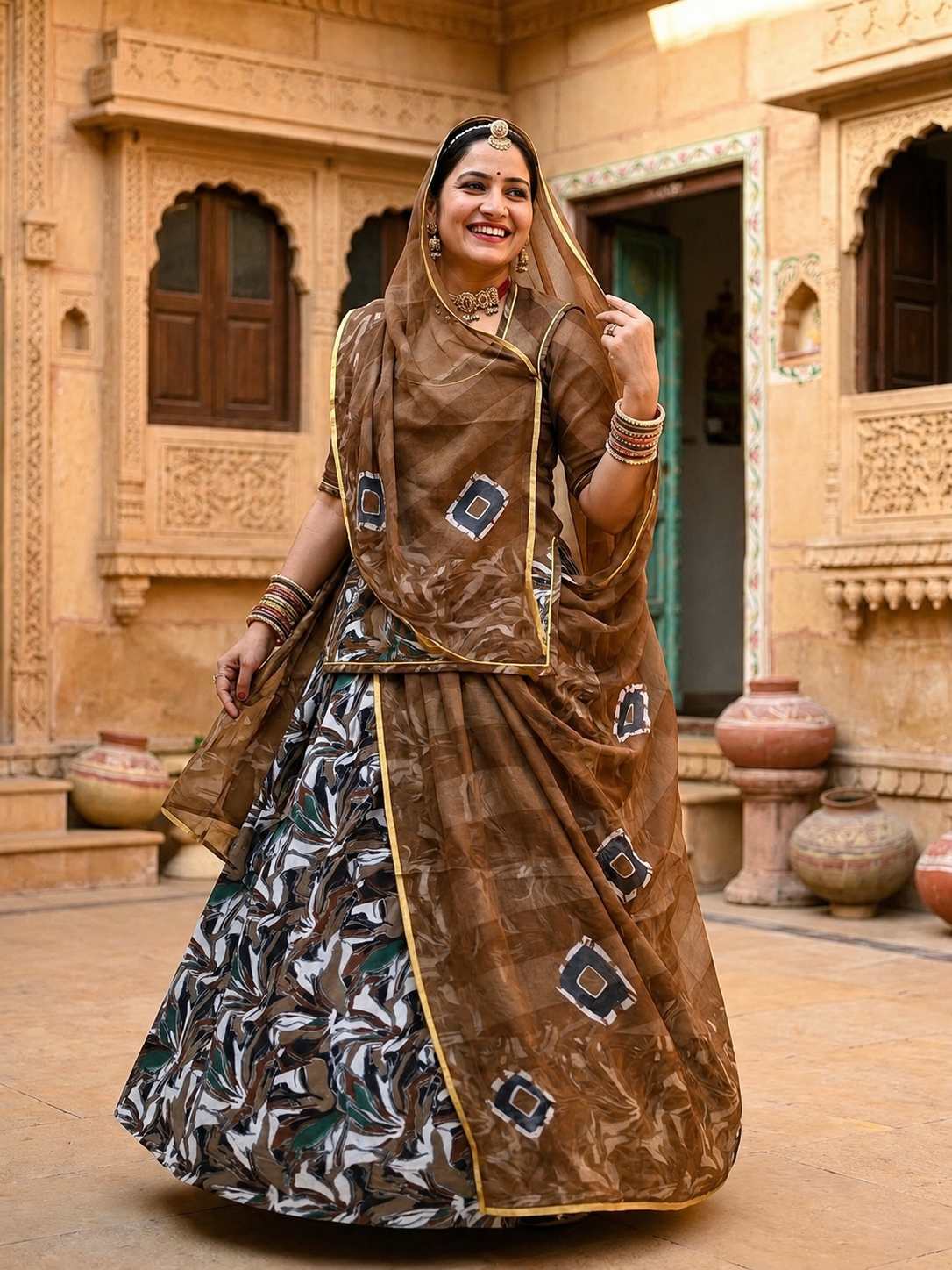 Trendy Rajasthani Fouji Suit for Women - Boho Chic Ethnic Wear