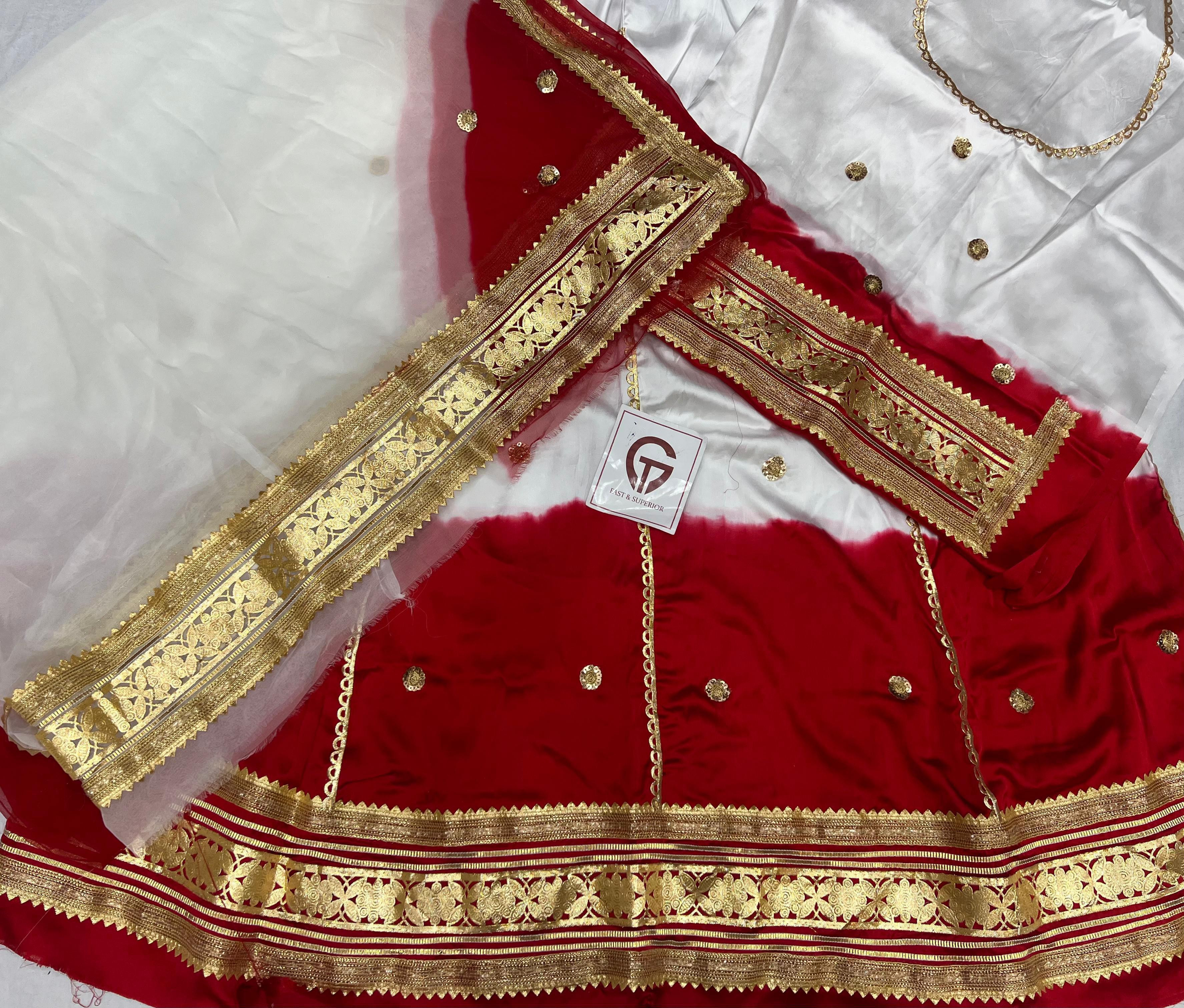 Golden gota patti fagan rajputi poshak