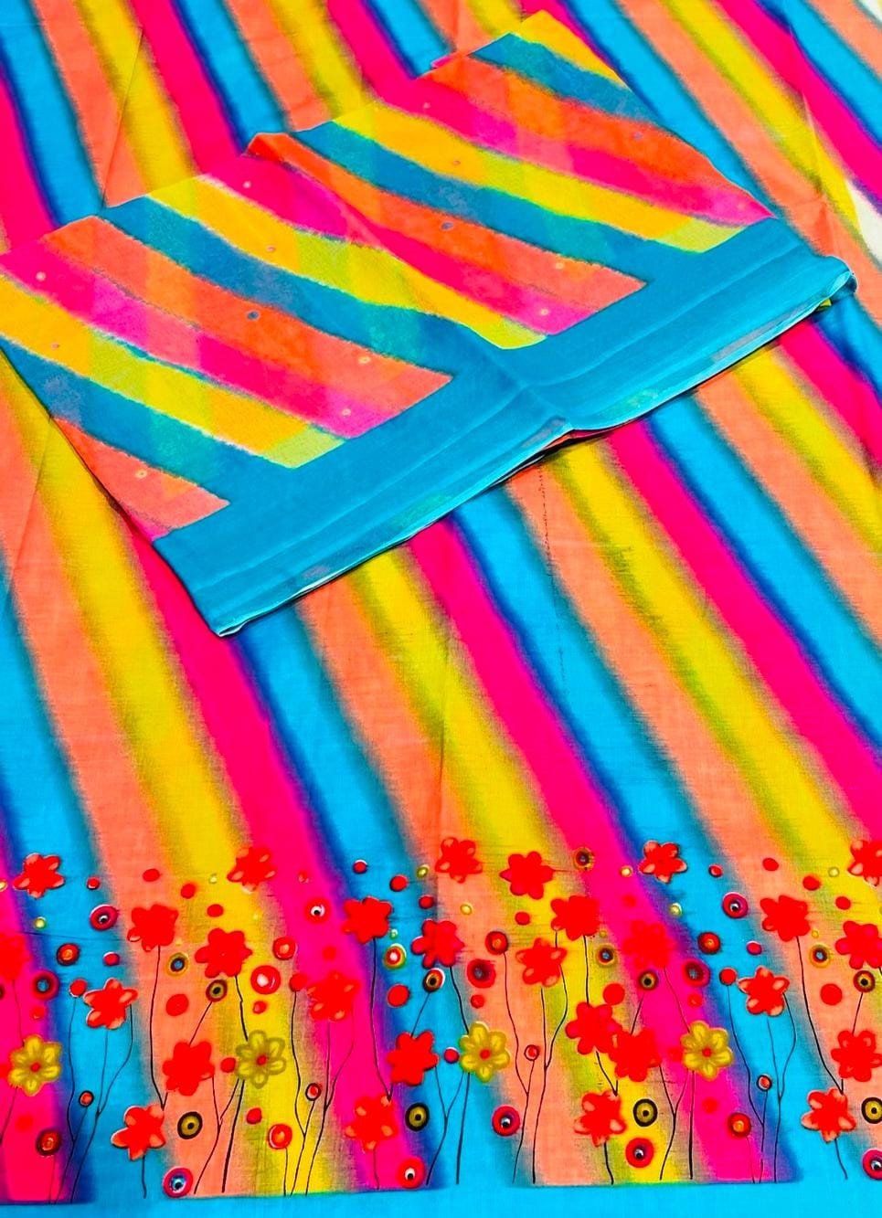 Sharbati Cotton Lehariya Suit