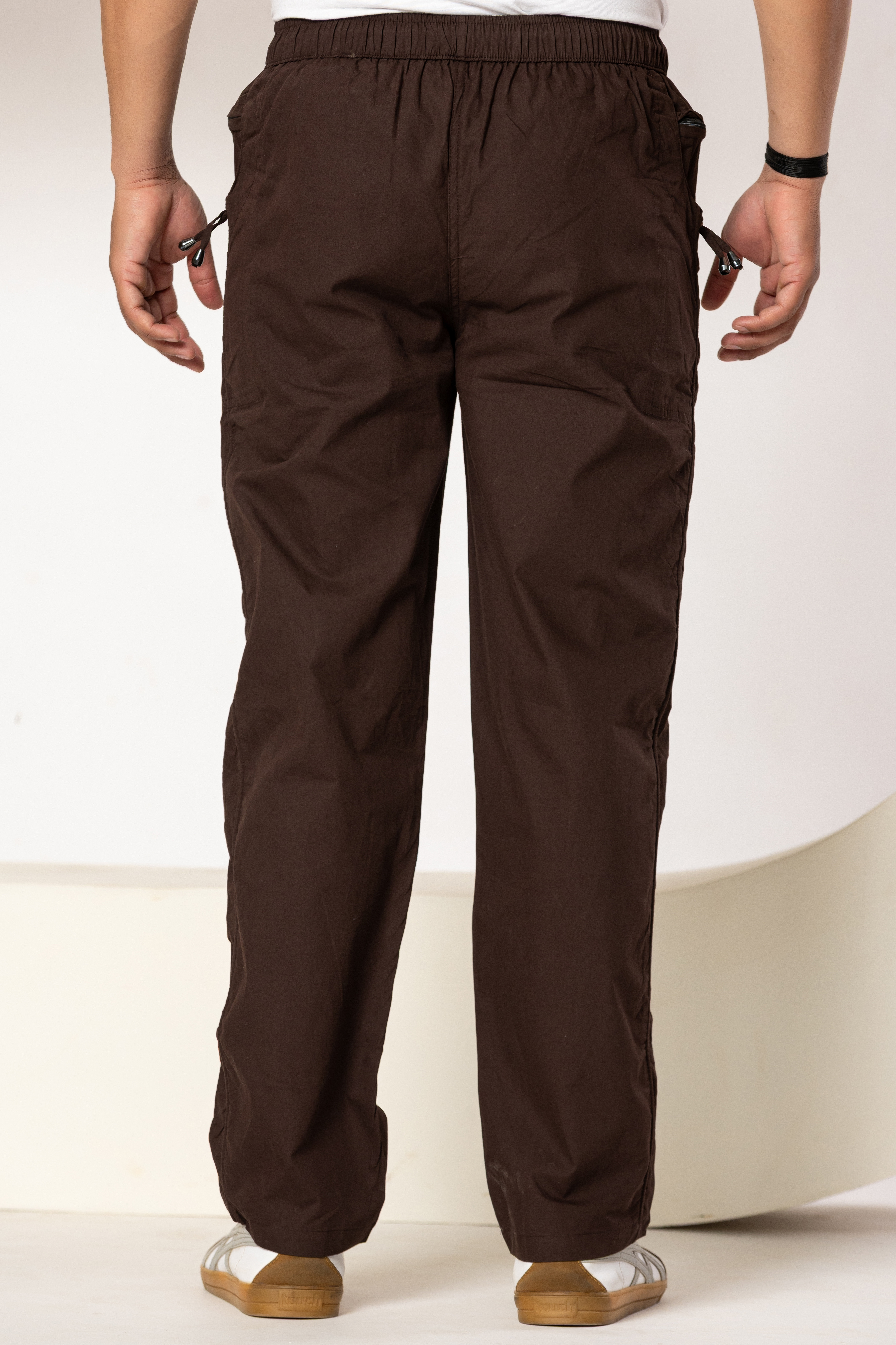 Men's Solid Brown Relaxed Fit Track Pants | Comfortable & Stylish Lower