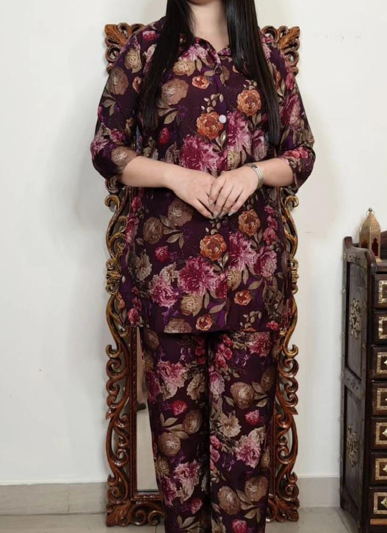 Beautiful Embroidery work pant-set  for Women