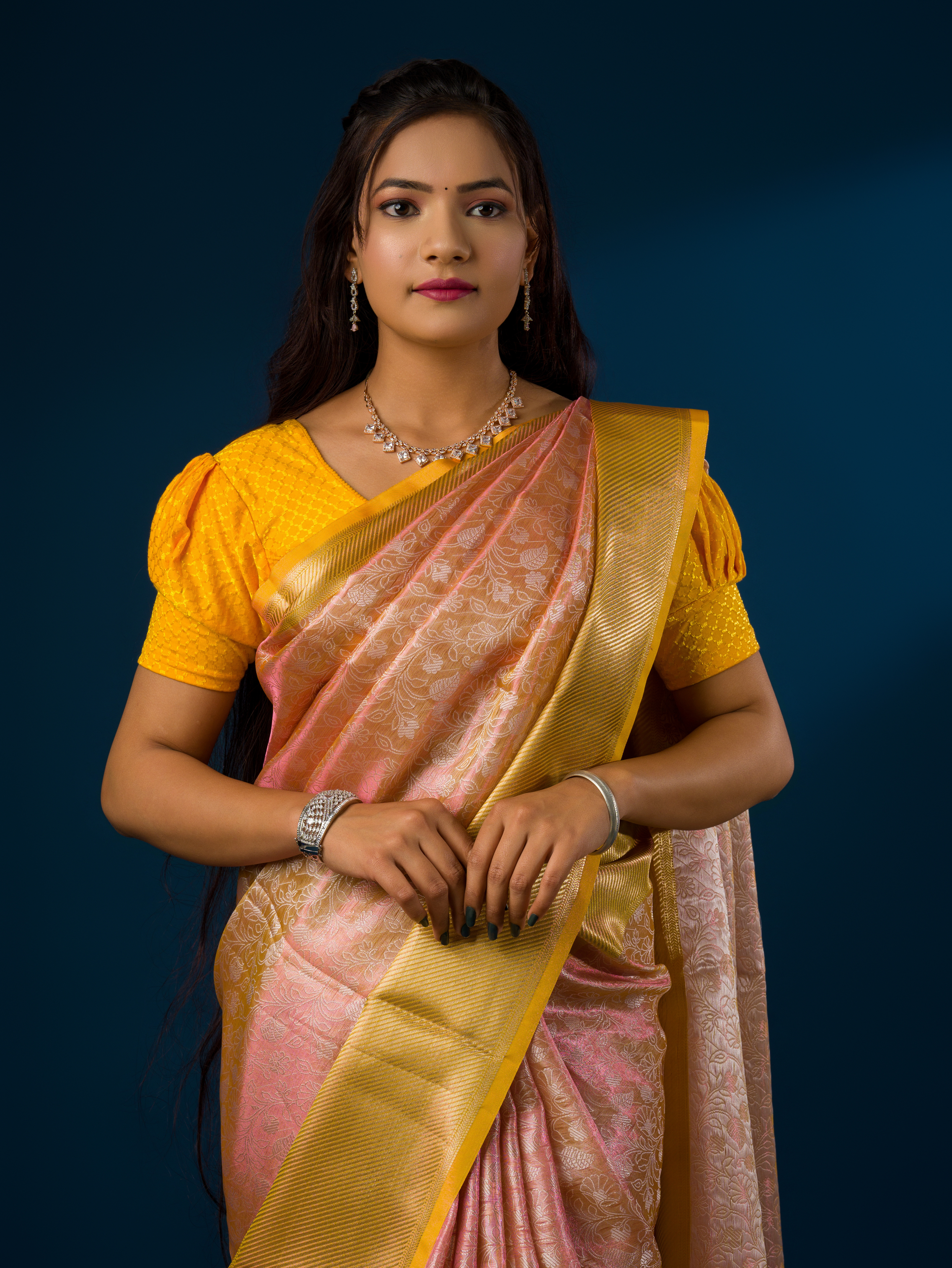 New Tissue Silk Banarasi Zari Flower weaving Saree