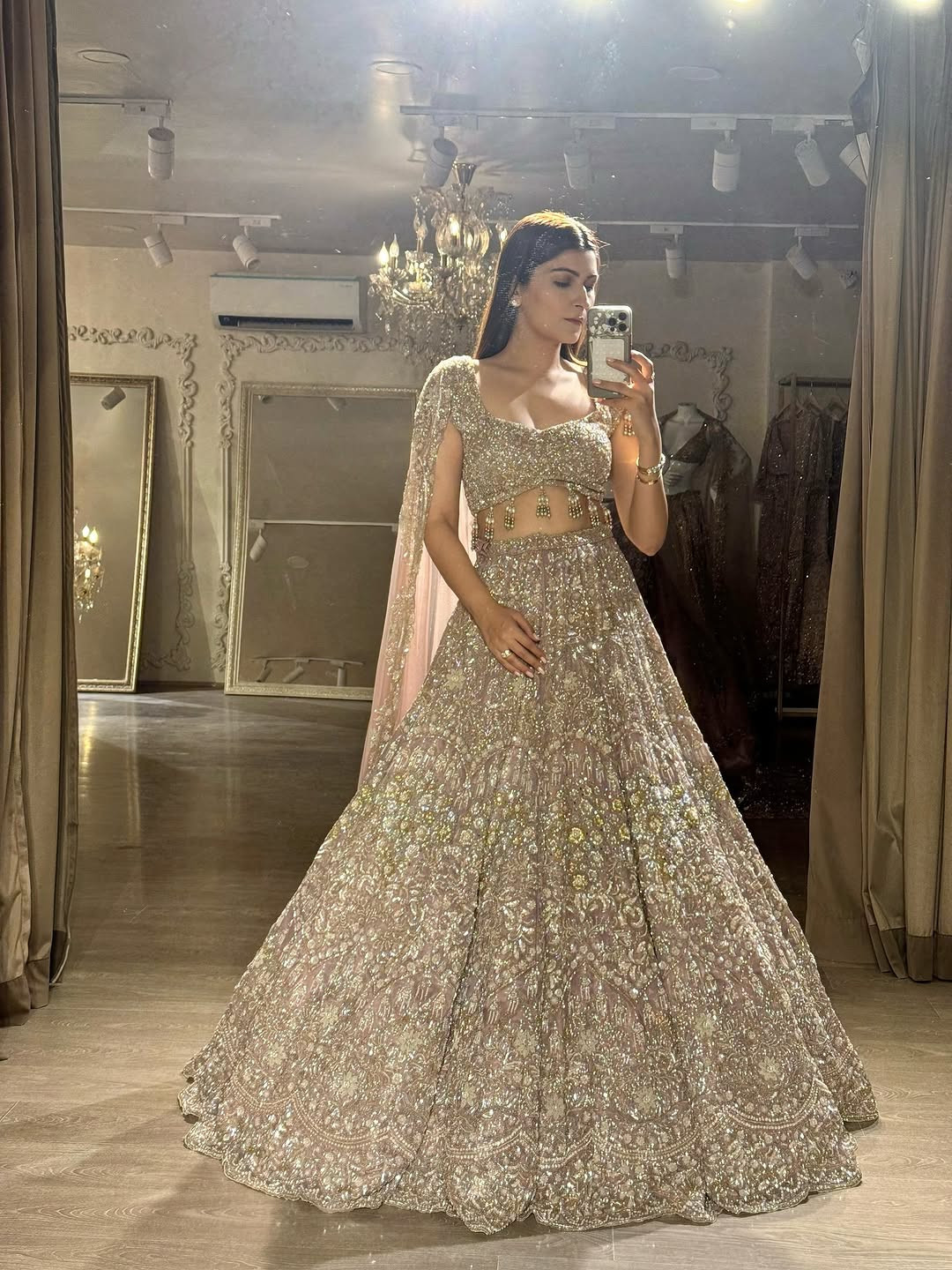 Premium Faux Georgette Lehenga with Exquisite Embroidery - Designer Indian Wedding Outfit