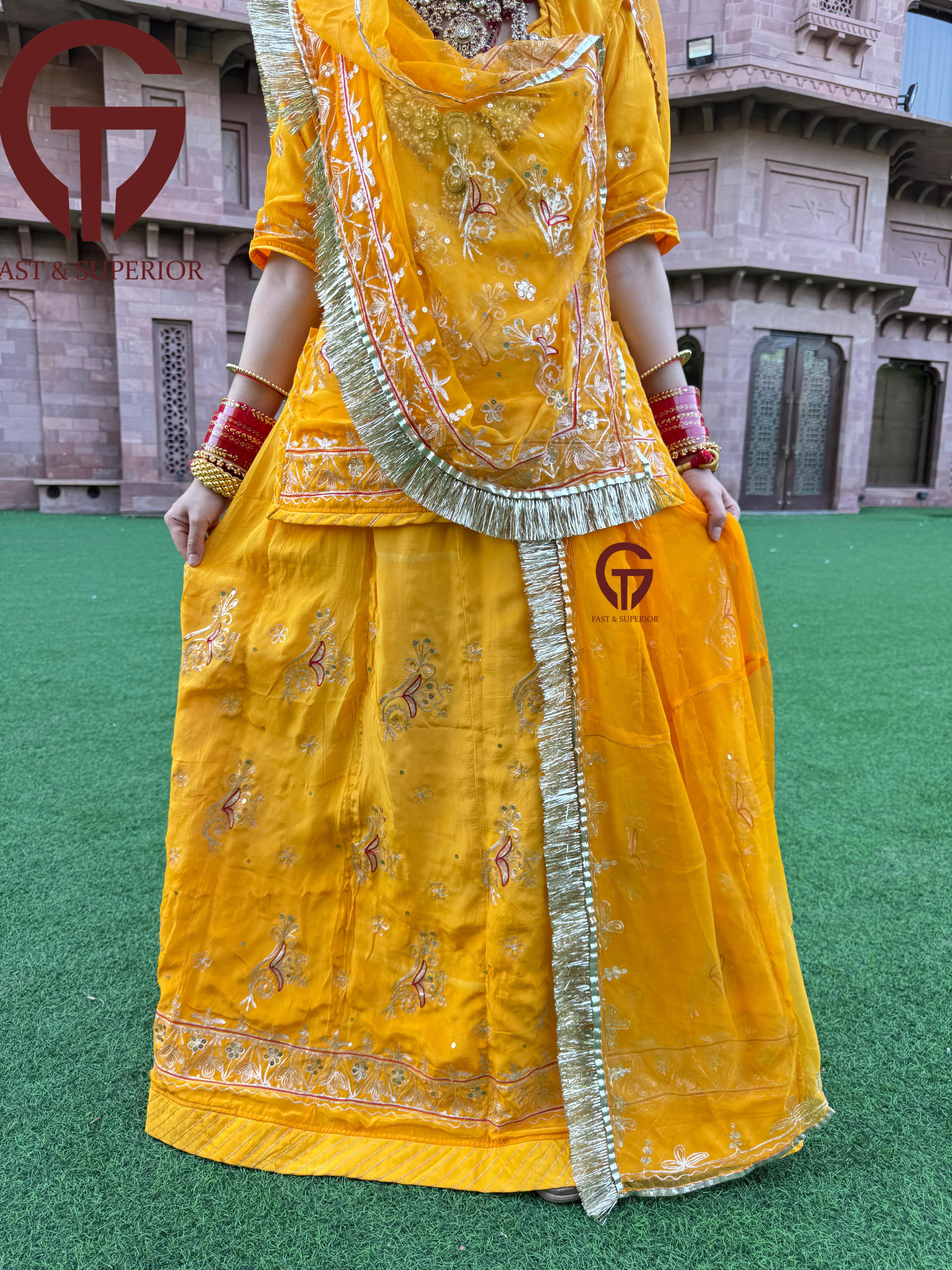 New Launch Rajasthani Yellow Haldi Rajputi Poshak