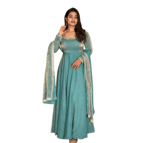 Heavy fandy silk suit set for women