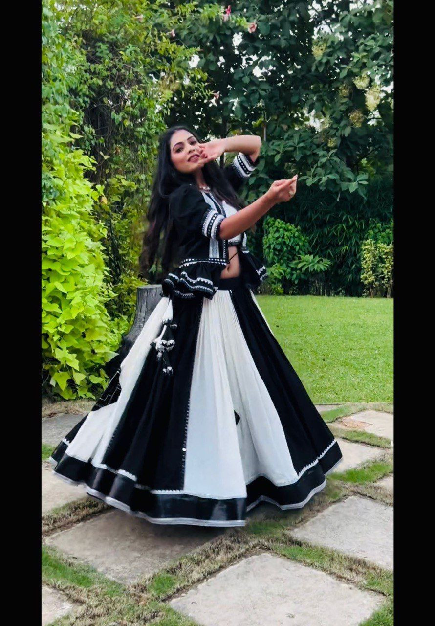 "Elegant Fully Stitched Rayon Cotton Lehenga Set with Mirror Work Blouse