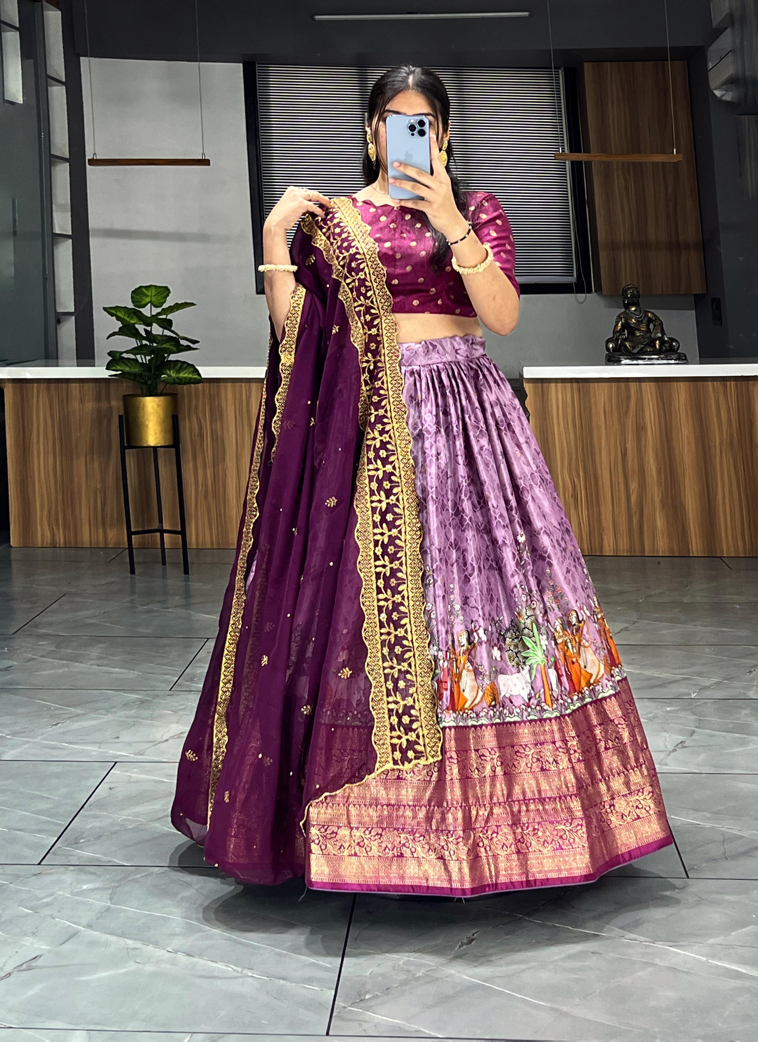 Dola silk lehenga set for women