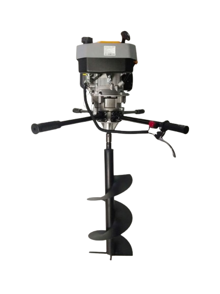 Earth Auger 224cc 4-Stroke – 3600 RPM, 10 Ft Digging Depth, Petrol, 2 Free Bits, 1-Year Warranty