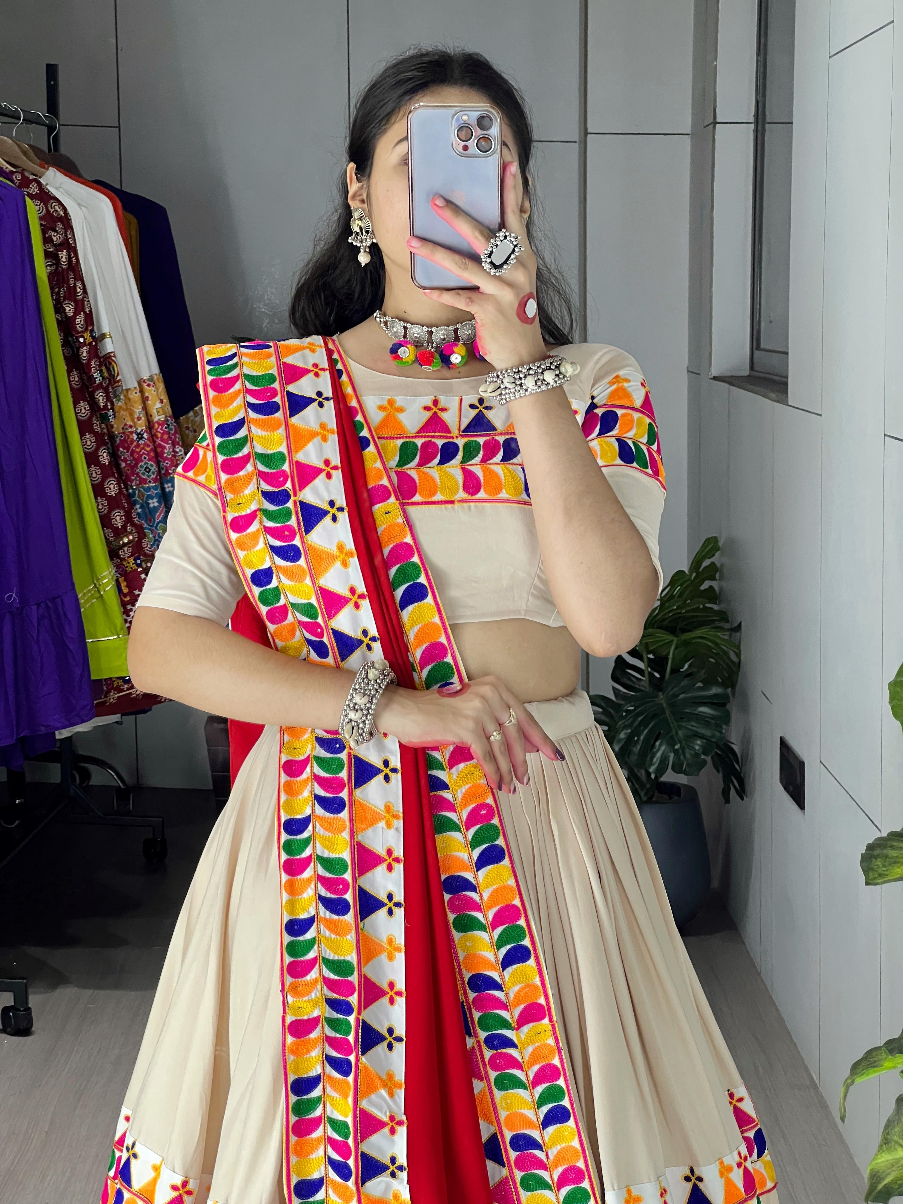 Exotic Vanilla Toned Chaniya Choli