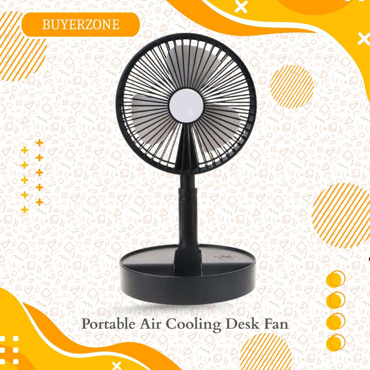 Portable Air Cooling Desk Fan - Personal USB Mini Fan for Home & Office