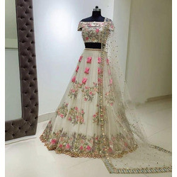 Semi-Stitched Lehenga with Dupatta & Blouse