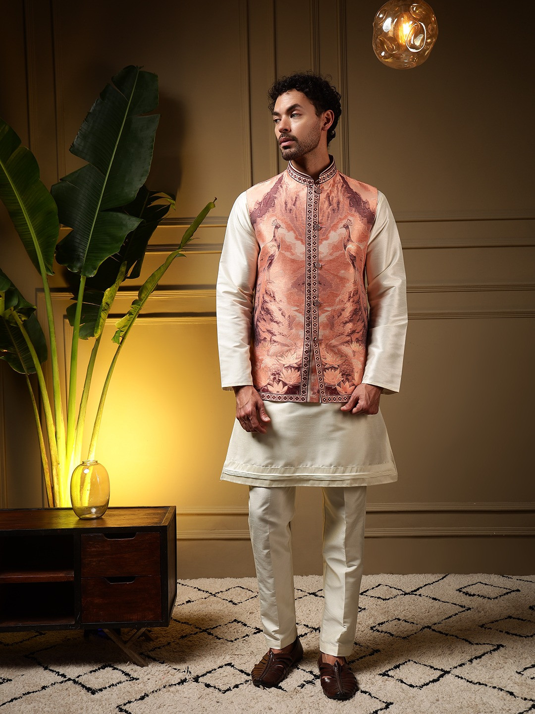Mor Koti Kurta Set for Men | Traditional Indian Menswear with Pants