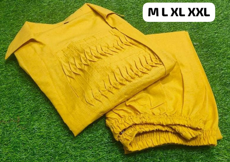 Grace in Prints Simple Yet Regal Cotton Kurta & Pant Design