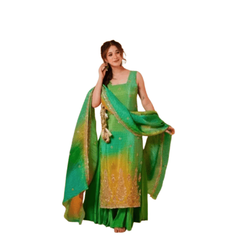 Bandhej print suit for women