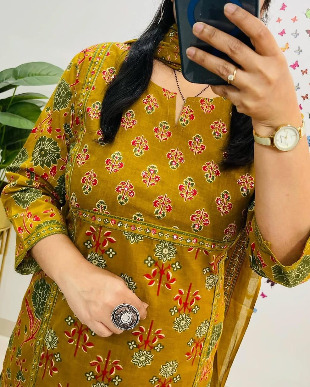 Daily & Festive Wear Premium Cotton Kurti with Pant